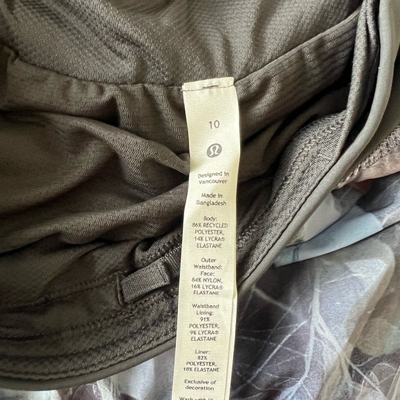 Lululemon Fast and Free Shorts Reflective Classic High-Rise 3" Size 10 - Picture 3 of 3